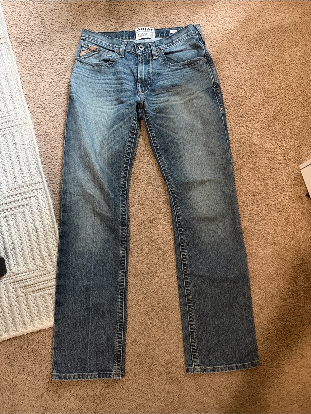 Ariat Men's Faded Blue Straight Jeans
